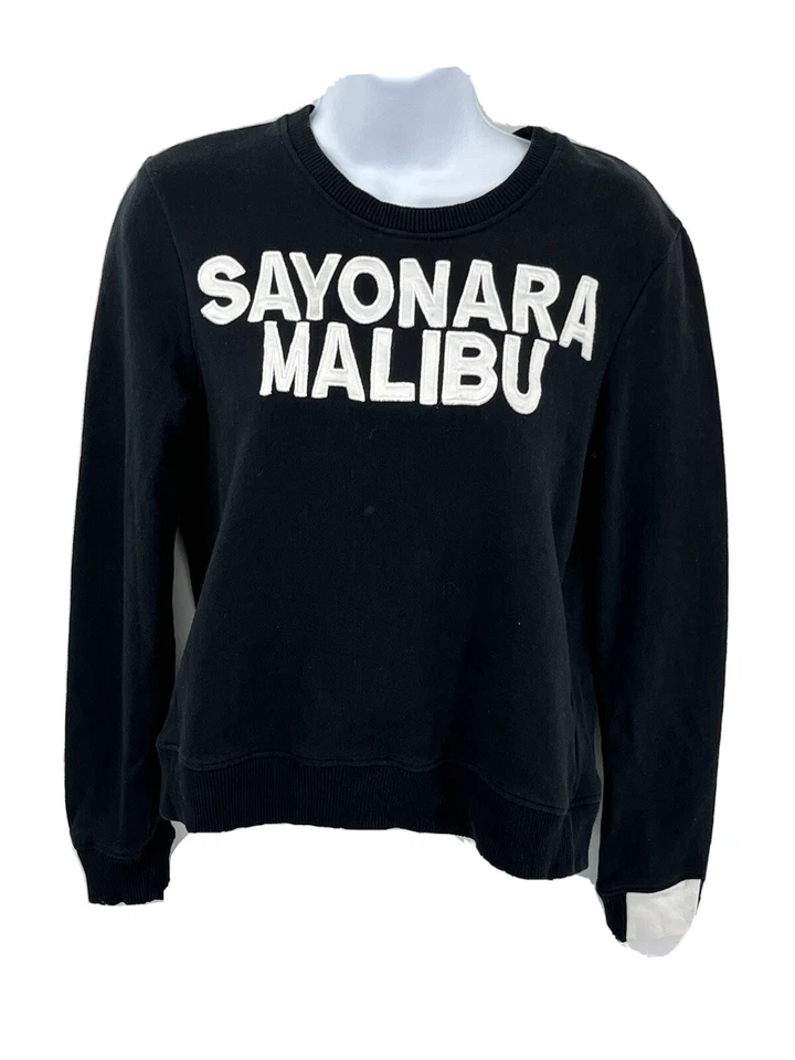Sudadera Revolve Aiko Giacomo para mujer XS negra Sayonara Malibu blanca con logotipo Foto 2 de 4