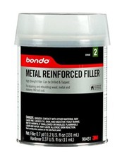 Metal Reinforced Filler - High Strength Filler 11.2 Fl oz with 0.37 oz Hardener