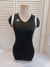 Adidas,Women's,Size 2XS,Sleeveless Black,White,Tennis Tank Top Shirt