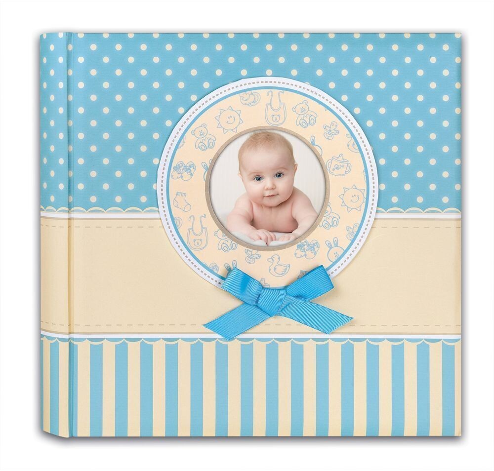 ALBUM FOTOGRAFICO NEONATO BIMBO MATILDA BLUE 20 FOGLI 24X24 CON VELINA