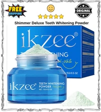 Shimmer Deluxe Teeth Whitening Powder - Enamel Safe Brightening｜Tooth Whitenin