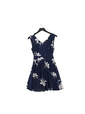 Yumi A-Line Midi Dress UK8 in Blue