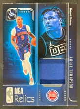 Ausar Thompson 2024-25 Panini Silhouette NBA Relic Patch Pistons