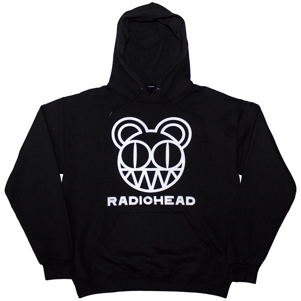 Radiohead 'Bearhead' (Black) Pull Over Hoodie - NEW & OFFICIAL! | eBay