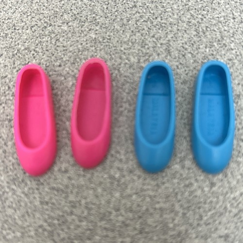 Menge 2 Paar 1980er Skipper Ballerinas/Schuhe Made in Malaysia, 1 Paar türkis 1 Fuisha