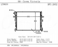 OSC Automotive Radiator 2852