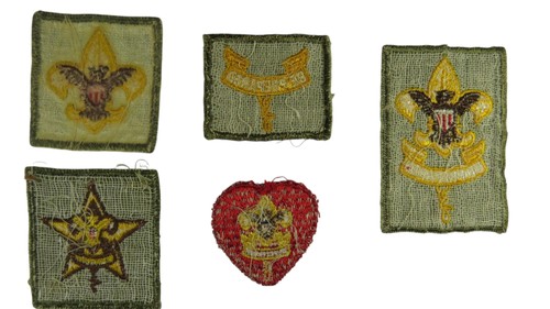 1950s-60s Boy Scouts Complete Rank Set Tenderfoot - Life Patch WORN (WSJ1044) - Picture 2 of 2