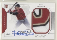 2016 National Treasures Rookie Materials Signatures 93/99 Peter O'Brien Auto 7w7