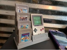    Nintendo Game Boy Console and Game Display Stand Holder System Cart Case