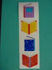 Vintage 1989 Mrs. Grossman's Stickers BOOKS 2 Mods 2" x 3.25"