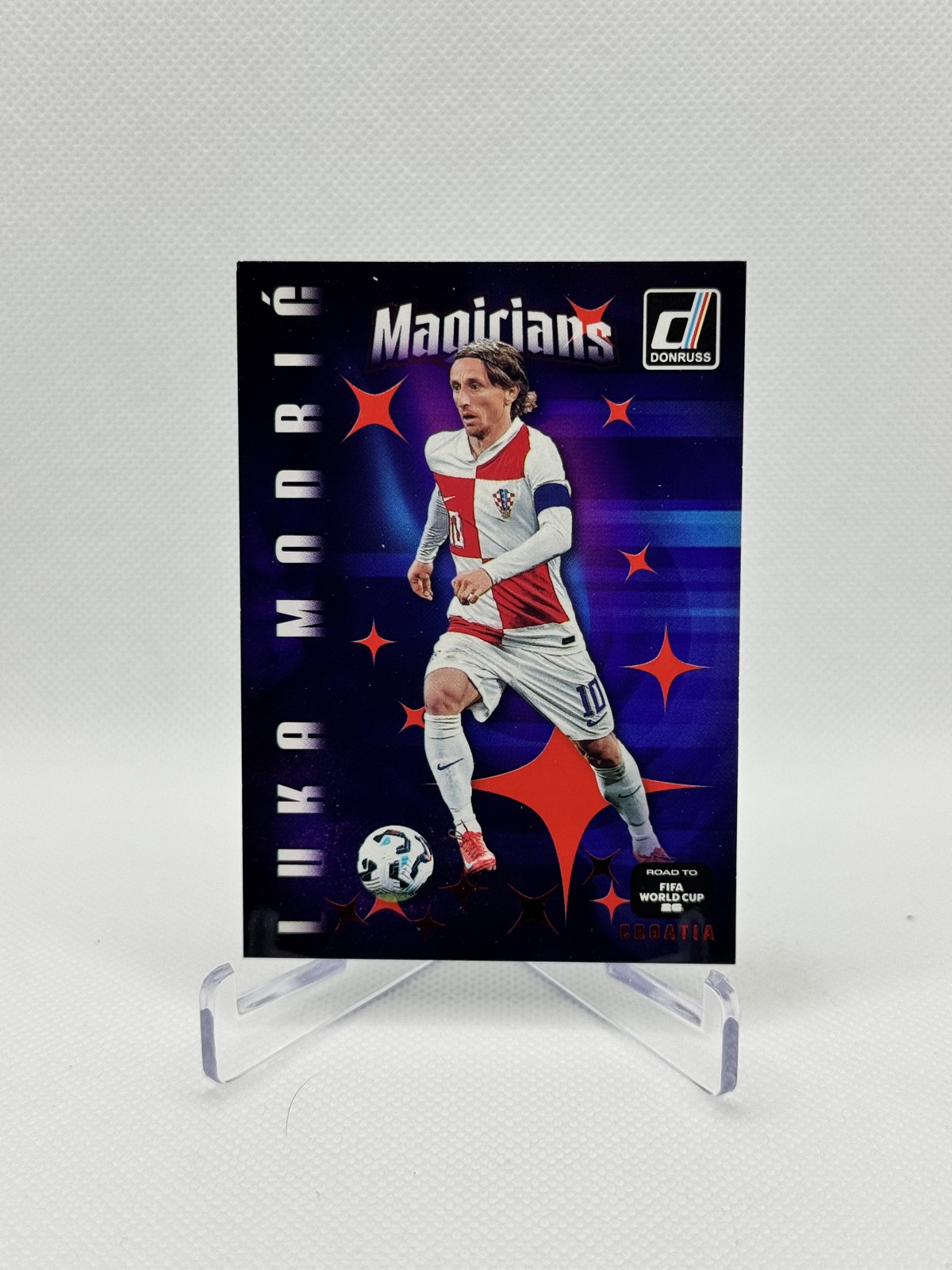 2025-26 Panini Donruss Road to Fifa World Cup - Magicians Luka Modric #5 Red