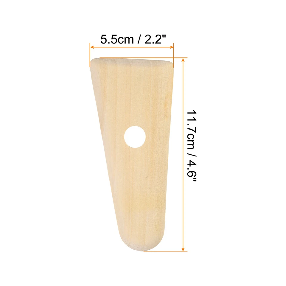 Pottery Ribs 11.7cm x 5.5cm Wooden Clay Ceramic Sculpting Tools Foto 2 de 4