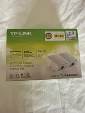 TP-Link AV500 Nano Powerline Adapter Starter Kit TL-PA4010KIT NEW - SHIPS TODAY!