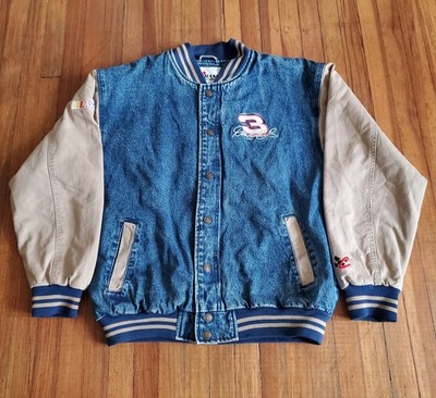 Vintage Dale Earnhardt #3 Intimidator NASCAR Denim Varsity Jacket
