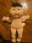 Vintage Mattel 1995 Cabbage Patch Kids Doll Soft Plush Body Toy Baby Black Hair