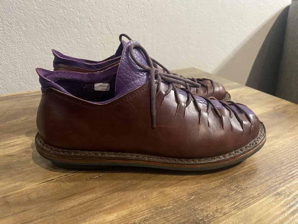 Zapatos deportivos Trippen de cuero con cordones - Hechos en Italia - Para mujer 9 Foto 4 de 4