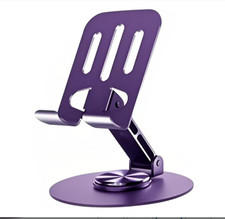 Universal Metal Cell Phone Stand, Multi-Angel Adjustable 360  Rotation Non-Slip