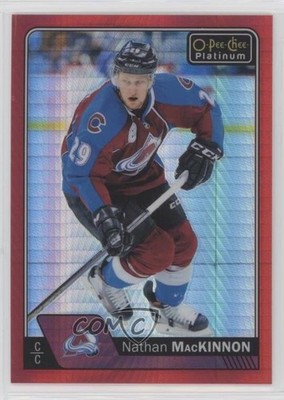 2016-17 O-Pee-Chee Platinum Red Prism 37/199 Nathan MacKinnon #3 0o0