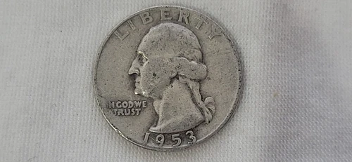 1953 D Washington Quarter in Fine Condition