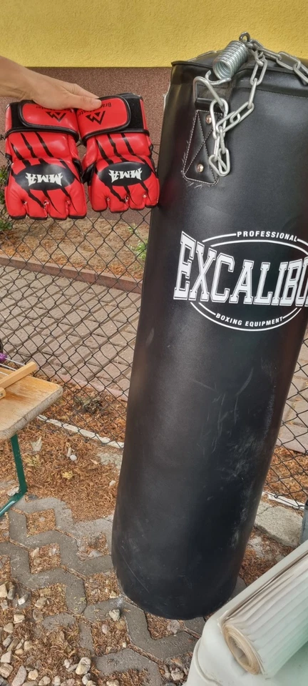 physionics 35x120cm 30kg Gefüllt Boxsack für Erwachsene mit 4-Punkt Stahlkette - Bild 2 von 2