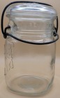 Vintage BALL IDEAL Mason Jar! WIRE Bale & GLASS Lid! 16 Ounce Jar! 1940s-1950s — photo 3