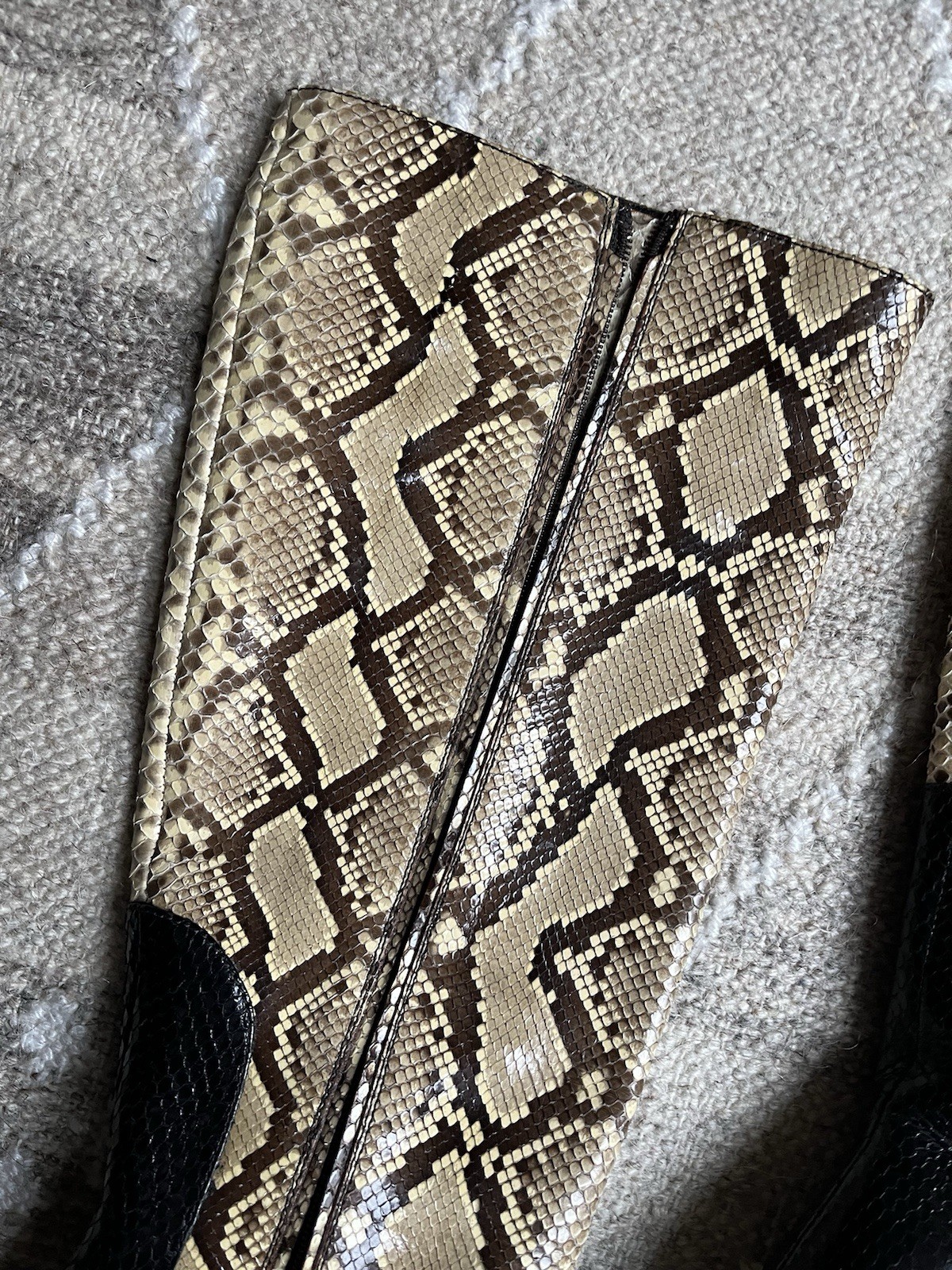 Prada FW11 Runway Python Boots 39 - image 8