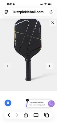 Luzz Inferno 2 M1 16mm Pickleball Paddle Foam T700 Carbon Fiber Black Brand New 