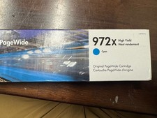 Genuine L0R98AN - HP 972X Cyan Ink Cartridge New Sealed 11/25 Exp Date