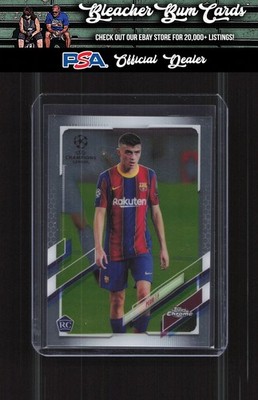 2020-21 Topps Chrome Uefa Champions League - Pedri #61 (RC) for