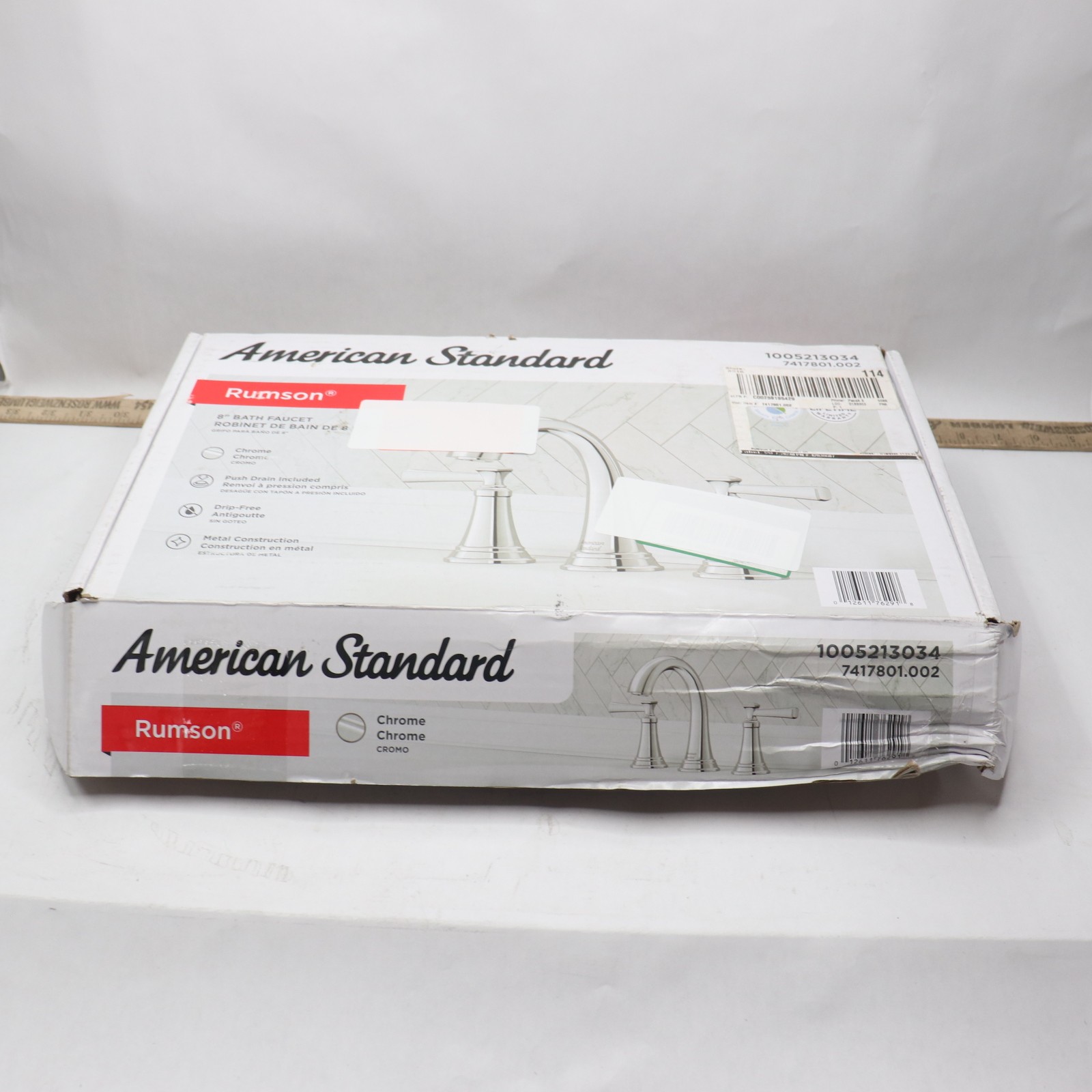 American Standard Rumson 2-Handle Bathroom Faucet 8" Wide-Spread Chrome 