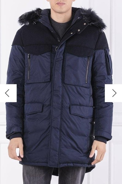 Men Armani Exchange Parka Navy 40 /L / 48