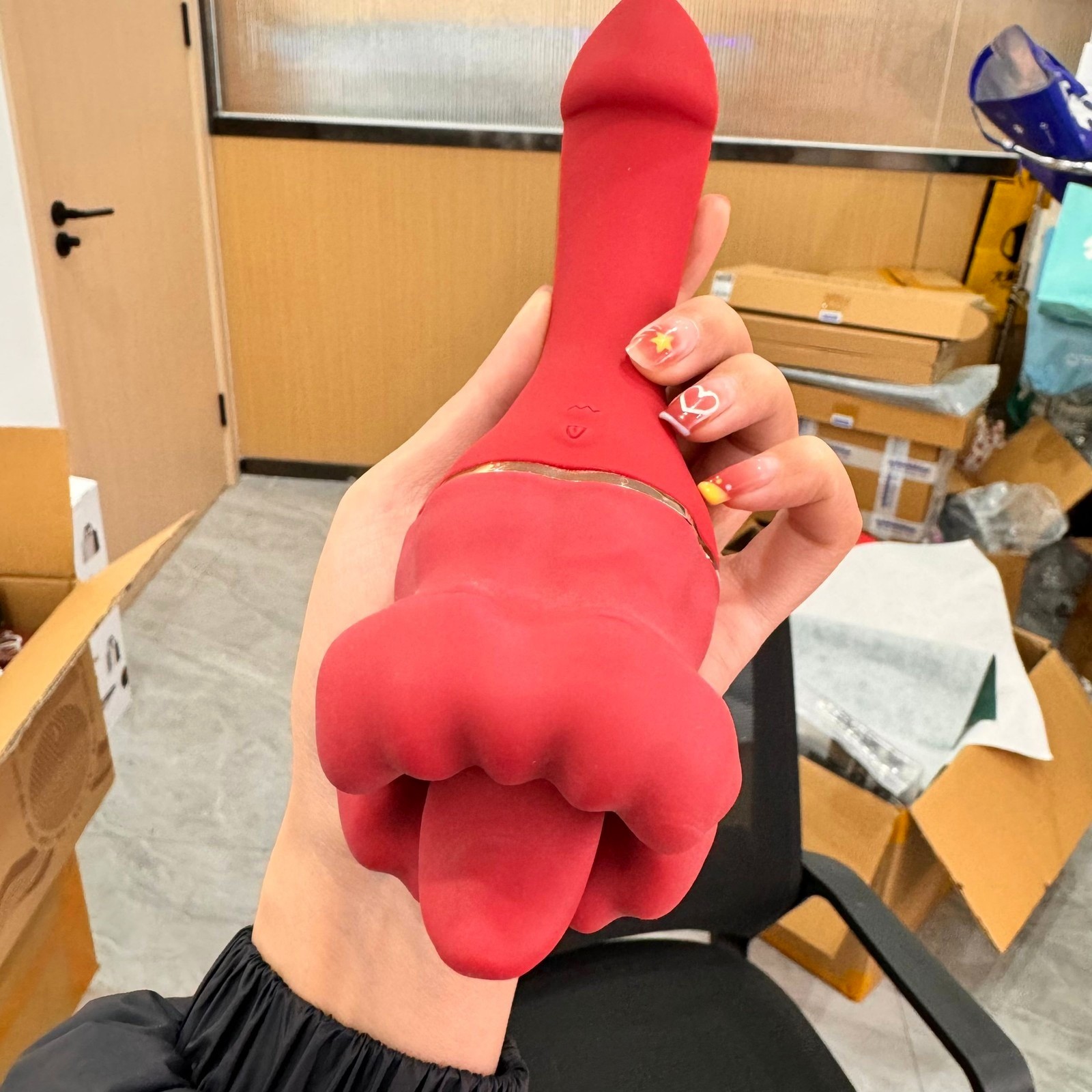 Vibrator Zunge Lecken Klitoris G-Spot Stimulation Dildo Sexspielzeug für Frauen