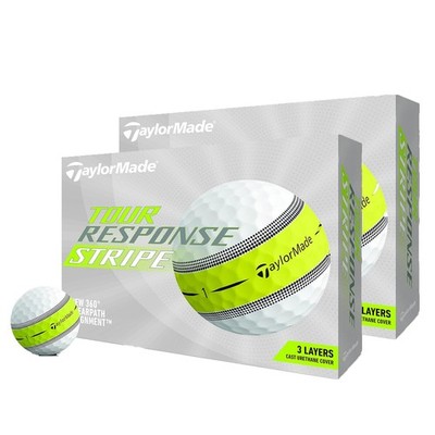 [NEW] TaylorMade Tour Response Stripe White Golf Balls / 2,4,6 Dozen Choose