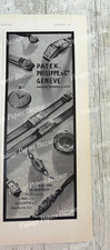 Patek Philippe & Co Geneve Swiss Watches 1934 vintage French Deco print advert