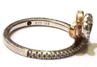14k rose gold sterling silver Kindred Heart Vera Wang Love .15ct Diamond ring — photo 6