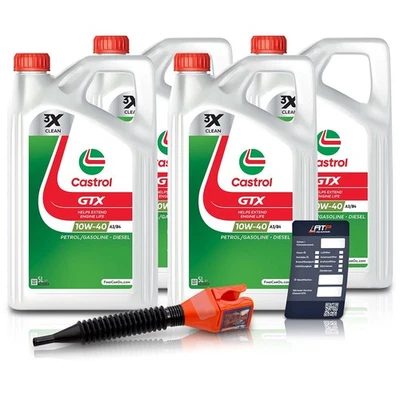 CASTROL 20 L LITER GTX 10W-40 A/B MOTOR-ÖL MOTOREN-ÖL - Bild 1 von 4