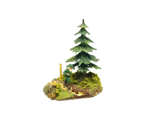 Figura de madera Preiser 1062 perro cazador Preiserlein diorama Creglinger RS Spitaler H0 | Zustand: Gebraucht