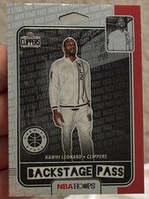 2020-21 Panini Hoops Backstage Pass Kawhi Leonard #8 Insert LA Clippers NBA