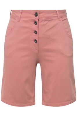 Angel of Style Damen große Größen Twill Shorts Straight Fit sichtbare Knöpfe