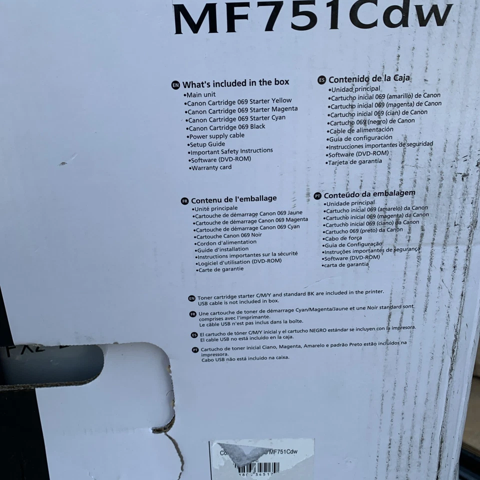 Canon Color imageCLASS MF751Cdw Wireless Color All-in-One Laser Printer - Image 4 of 4