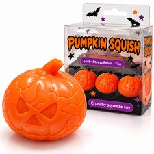 Halloween Pumpkin Squishy Toy Crunchy Squeeze Fidget Sensory Stress Relief Toy