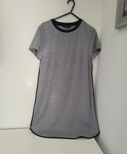 New Look Size 8 Grey Smart Casual Dress