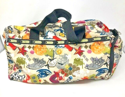 LetSports LeSportsac Style Tote Bag Eye Pasta Star Roller Skate Cat Doodle Art
