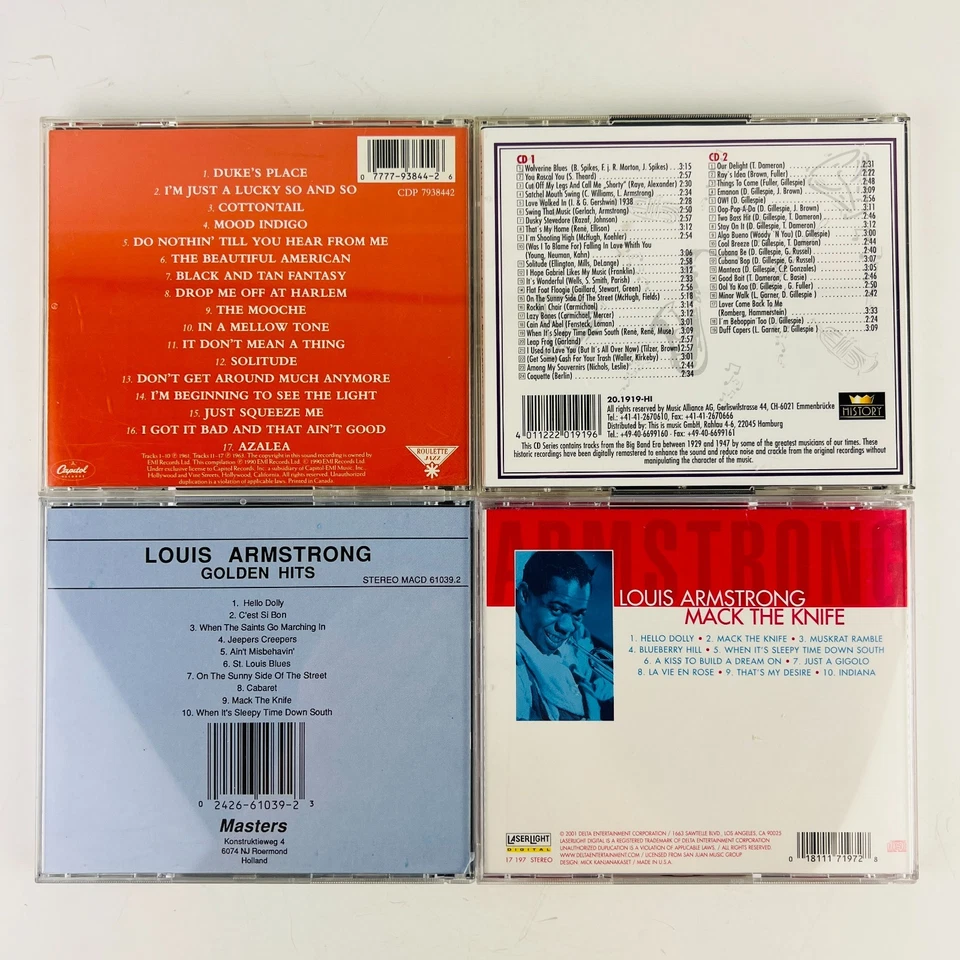 Louis Armstrong & Friends 4x CD Lot #5 Foto 2 de 2