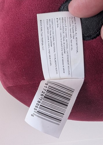 Squishmallow Ellison Frog 7.5” Plush 2024 Burgundy Plaid Tummy - Girly Goth - Picture 2 of 7
