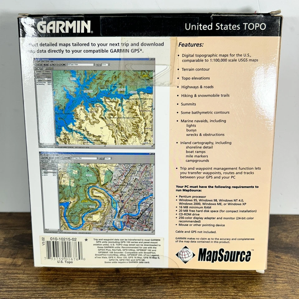 Garmin MapSource USA Topo CDs Version 3.02 Trip & Waypoint Management  - Image 3 of 4