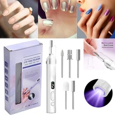 Electric Nail File Drill Rechargeable Portable Manicure Pedicure Machine Kit Set