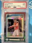 2024 Panini Donruss - Rated Rookie Bo Nix Optic Preview Red & Green Prizm PSA 9!