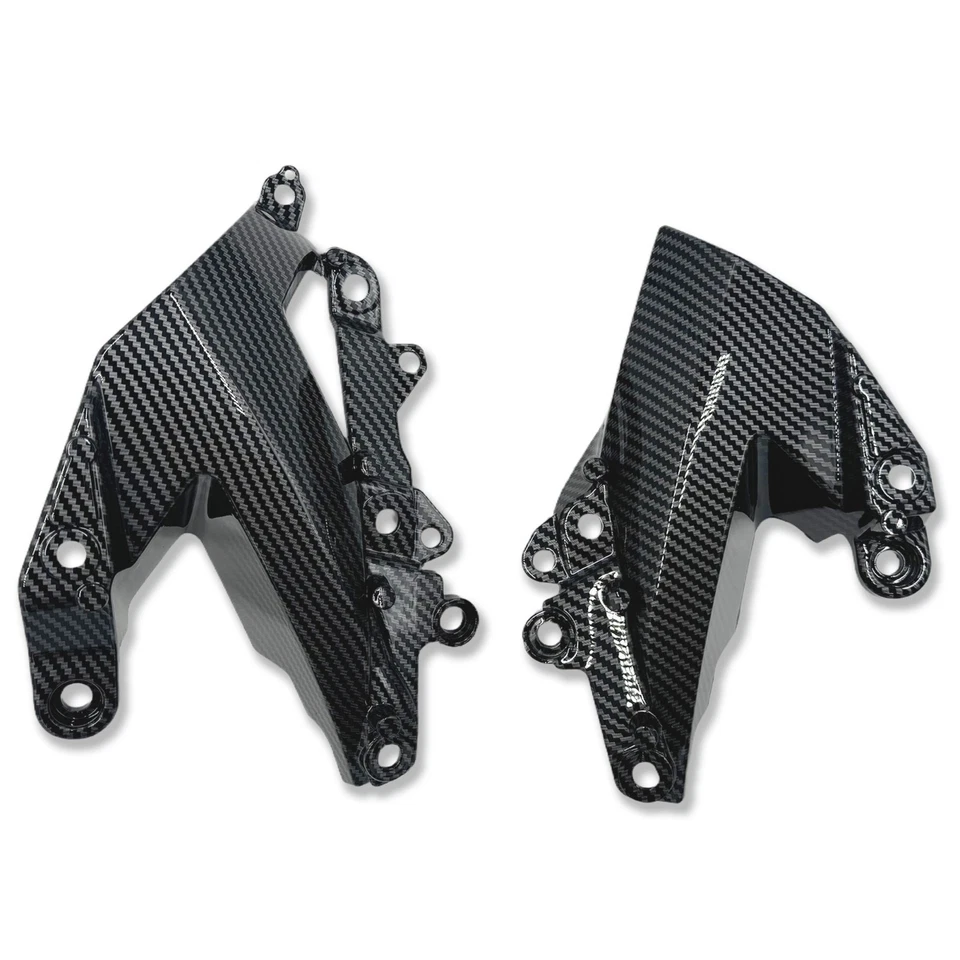 For Kawasaki Ninja ZX-6R 2009-2012 Side Mid Engine Cover Fairing Carbon Fiber Foto 2 de 4