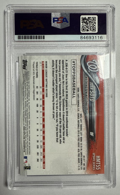 その他 Juan Soto auto psa10 topps 2018 Topps Update Juan Soto PSA 10 Rookie GEM MINT | Toronto